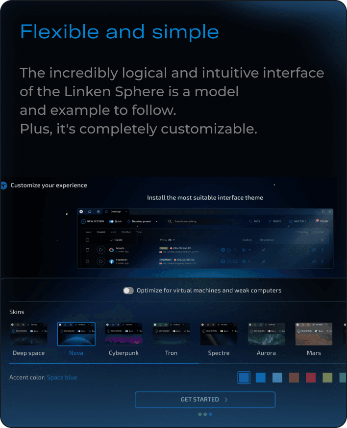 Interface screenshot